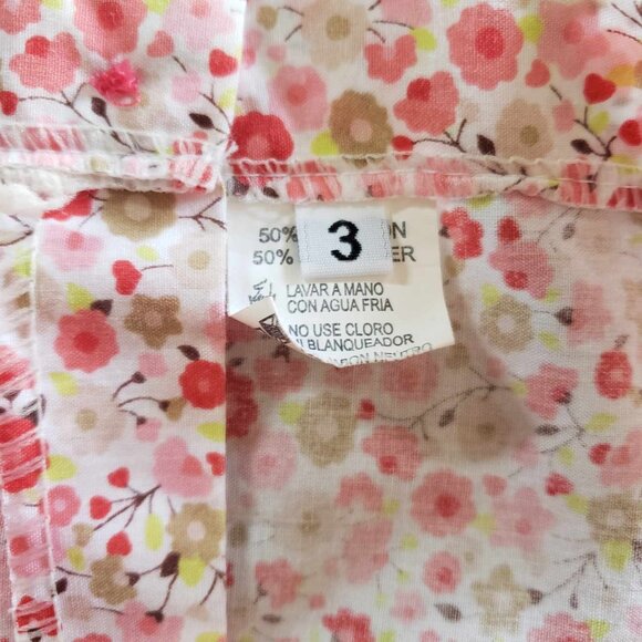 3T Flower Tank Top with Pink/Peach frills - Picture 3 of 3